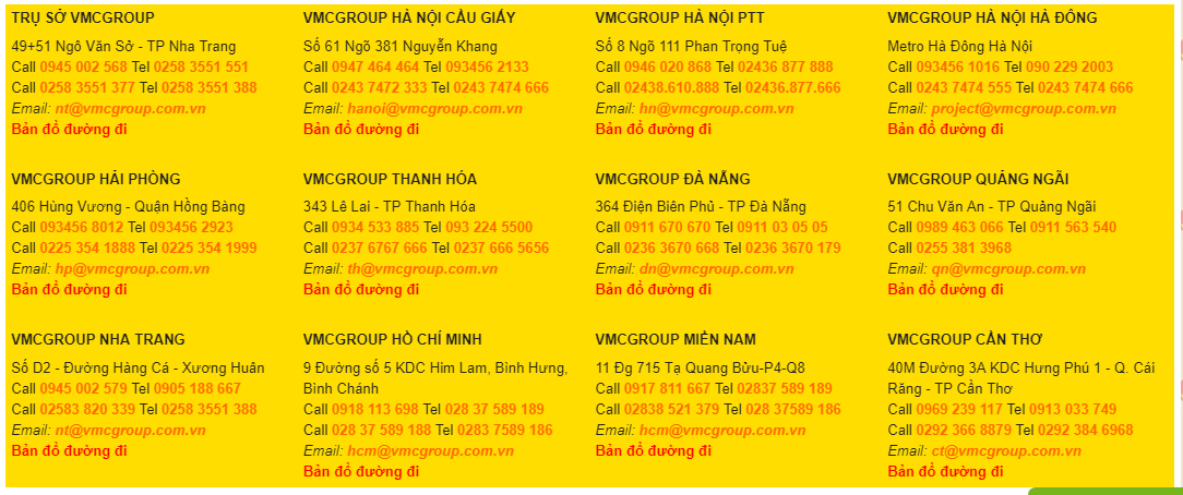 chi nhanh vmcgroup