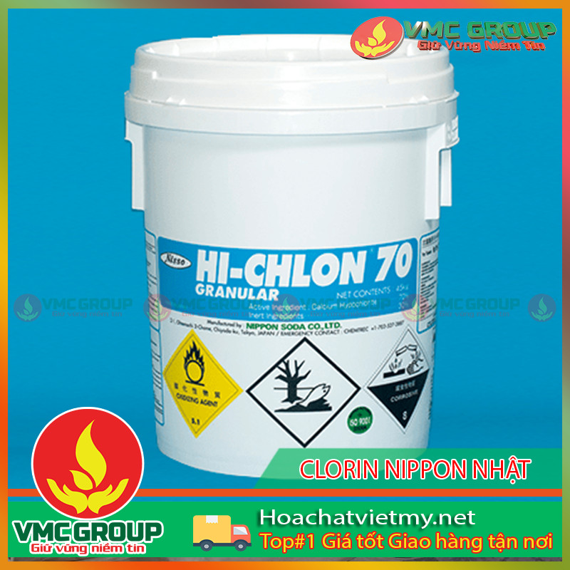 CHLORINE - CLORIN NIPPON NHẬT (HI-CHLO 70%) CHLORINE – CLORIN NIPPON NHẬT (HI-CHLO 70%)