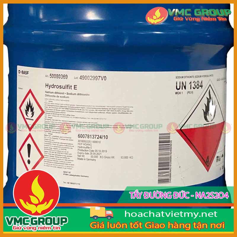 NA2S2O4 -SODIUM HYDROSULFITE DUC NA2S2O4 -SODIUM HYDROSULFITE DUC