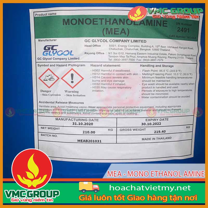 MEA - MONO ETHANOL AMINE MEA - MONO ETHANOL AMINE