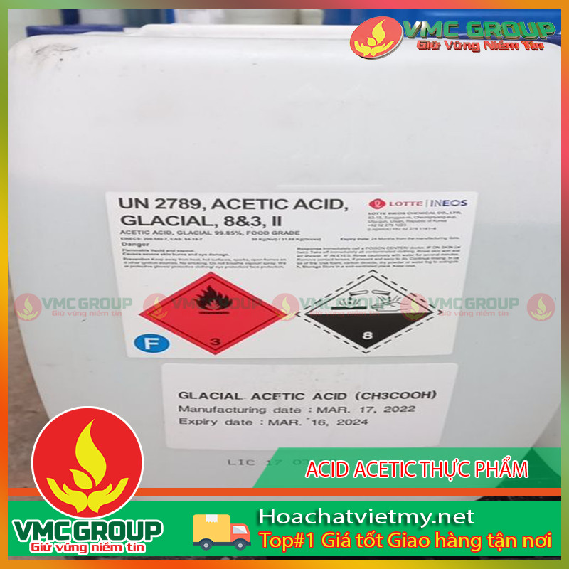 CH3COOH LOTTE - GIaM CHUA - ACID ACETIC THuC PHaM CH3COOH LOTTE – GIaM CHUA – ACID ACETIC THuC PHaM