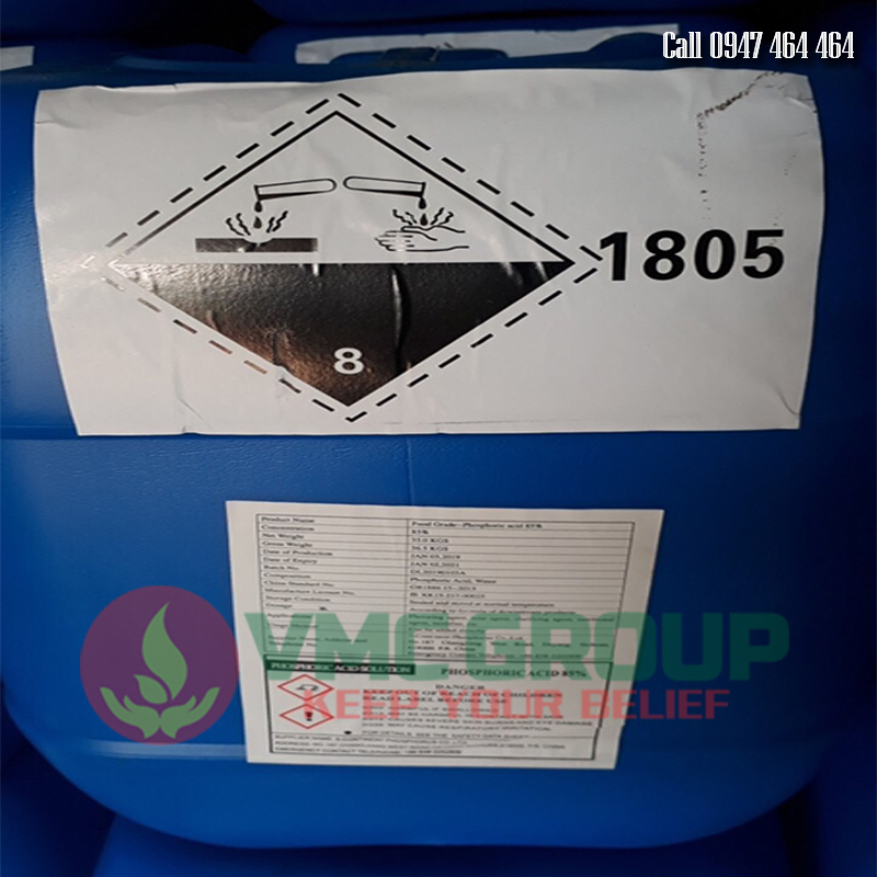 Axit H3PO4 – Phosphoric Acid 85% ( Trung Quốc ) 1 Axit H3PO4 – Phosphoric Acid 85% ( Trung Quốc ) 1