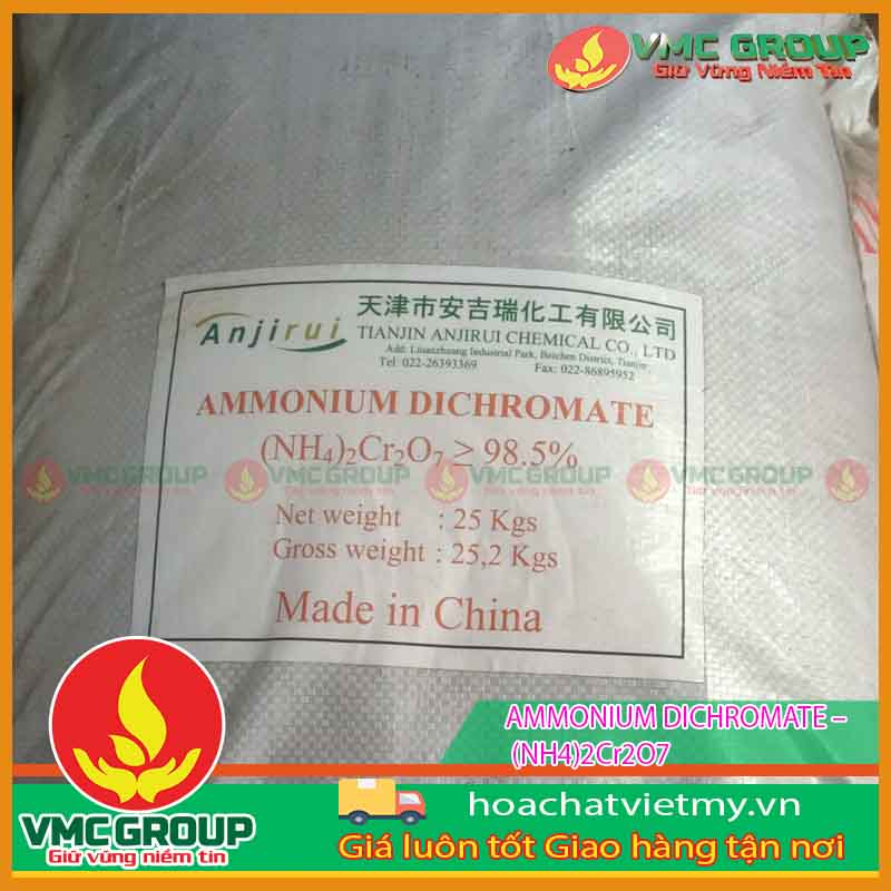 AMMONIUM DICHROMATE – (NH4)2Cr2O7 AMMONIUM DICHROMATE – (NH4)2Cr2O7