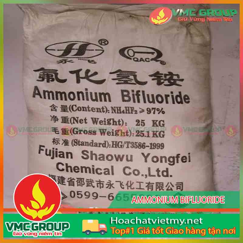 NH4HF2 - AMMONIUM BIFLUORIDE trung quoc bao 25kg NH4HF2 – AMMONIUM BIFLUORIDE trung quoc bao 25kg