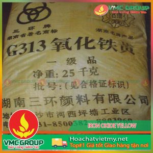IRON OXIDE YELLOW G313 – Fe2O3 bao 25kg trung quoc