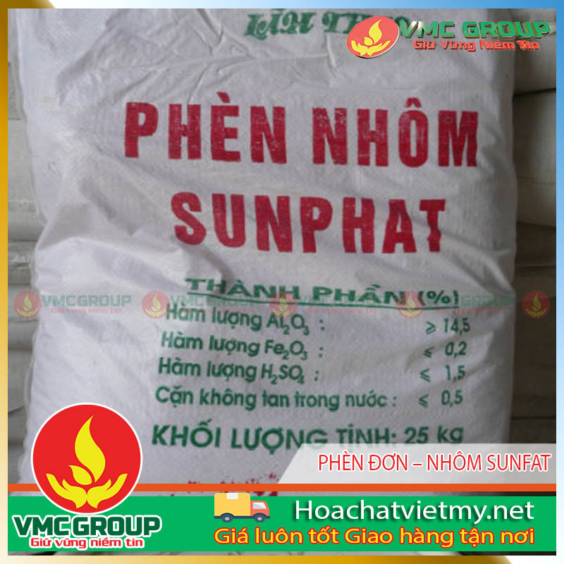 PHÈN ĐƠN – NHÔM SUNFAT PHÈN ĐƠN – NHÔM SUNFAT