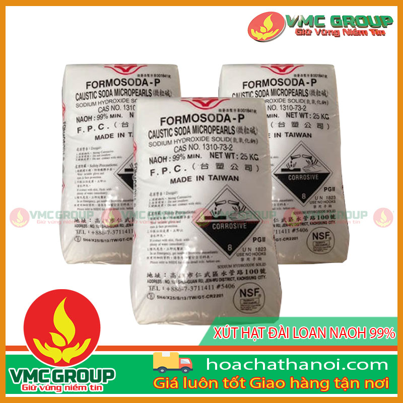 Địa chỉ phân phối xút hạt Đài Loan uy tín