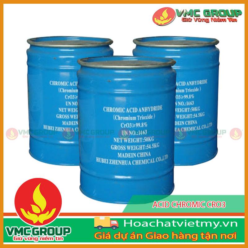 Acid chromic được sử dụng phổ biến trong công nghiệp