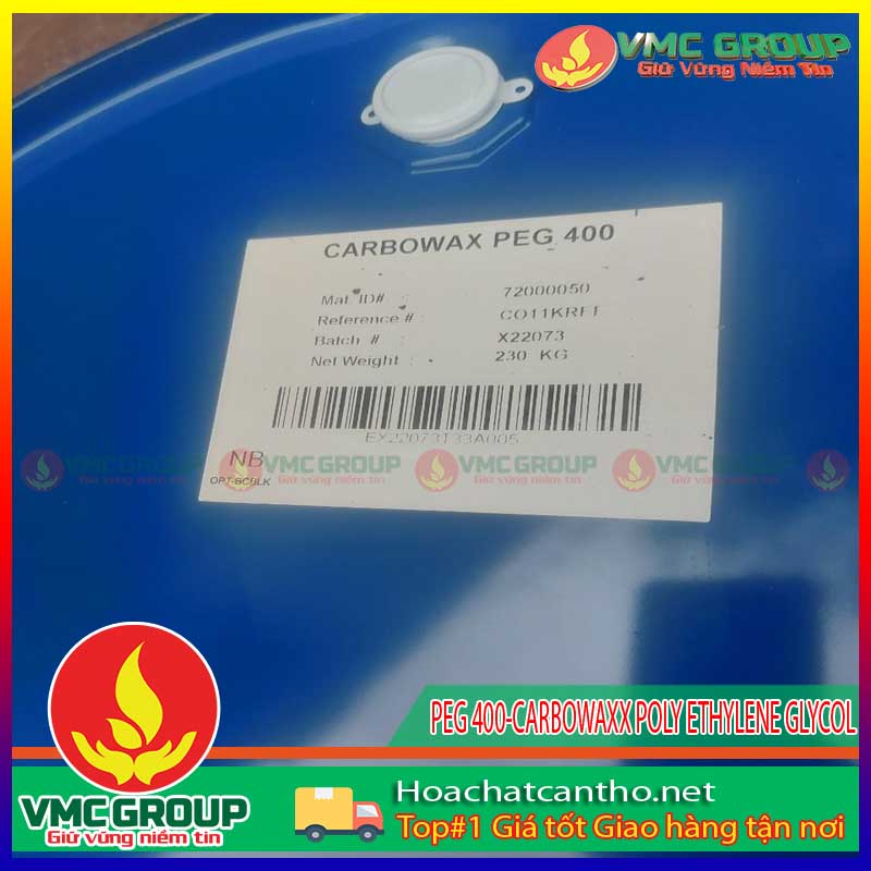 Polyethylene Glycol 400 được dùng trong nhiều ngành công nghiệp