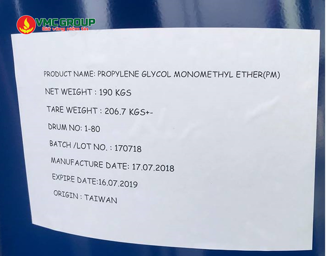 Dung môi PM có dạng lỏng trong suốt