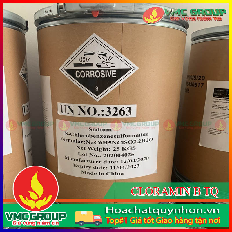 Cloramin B được dùng trong nhiều lĩnh vực