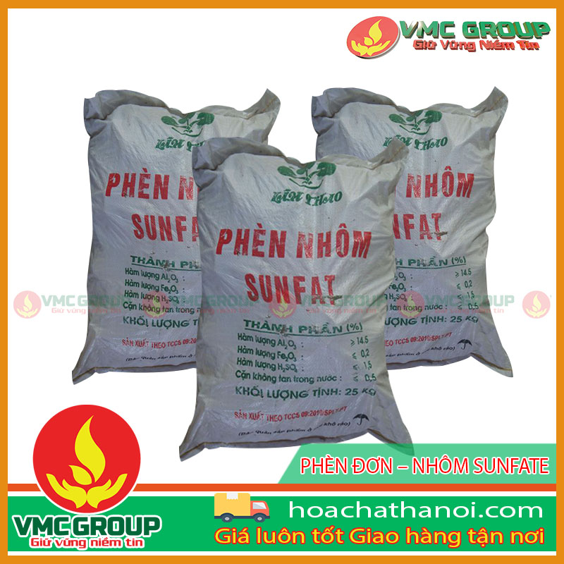 Phèn nhôm được sử dụng trong nhiều lĩnh vực sản xuất