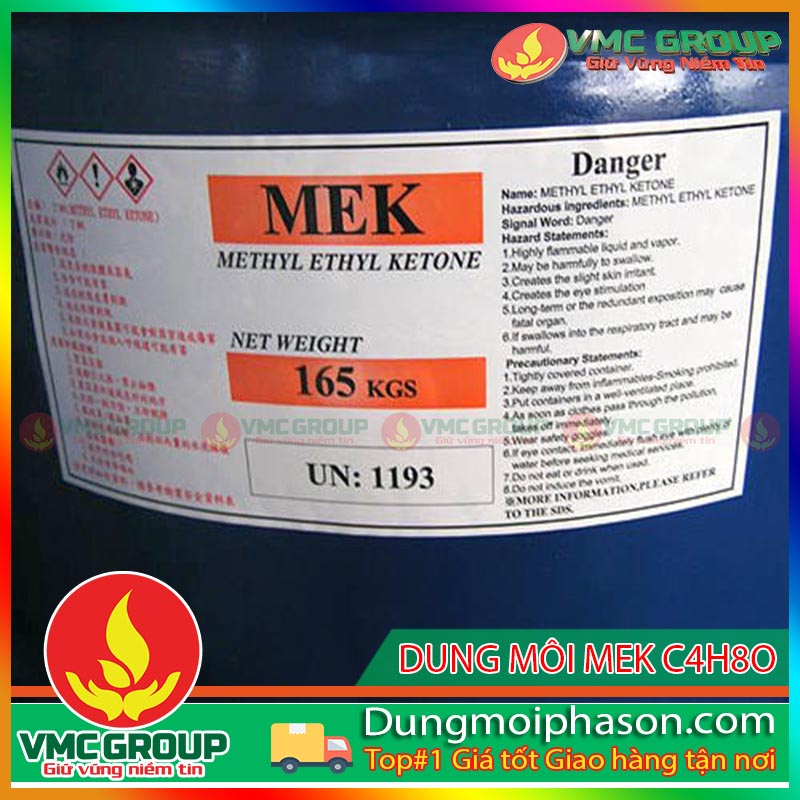 Methyl Ethyl Ketone có dạng lỏng không màu