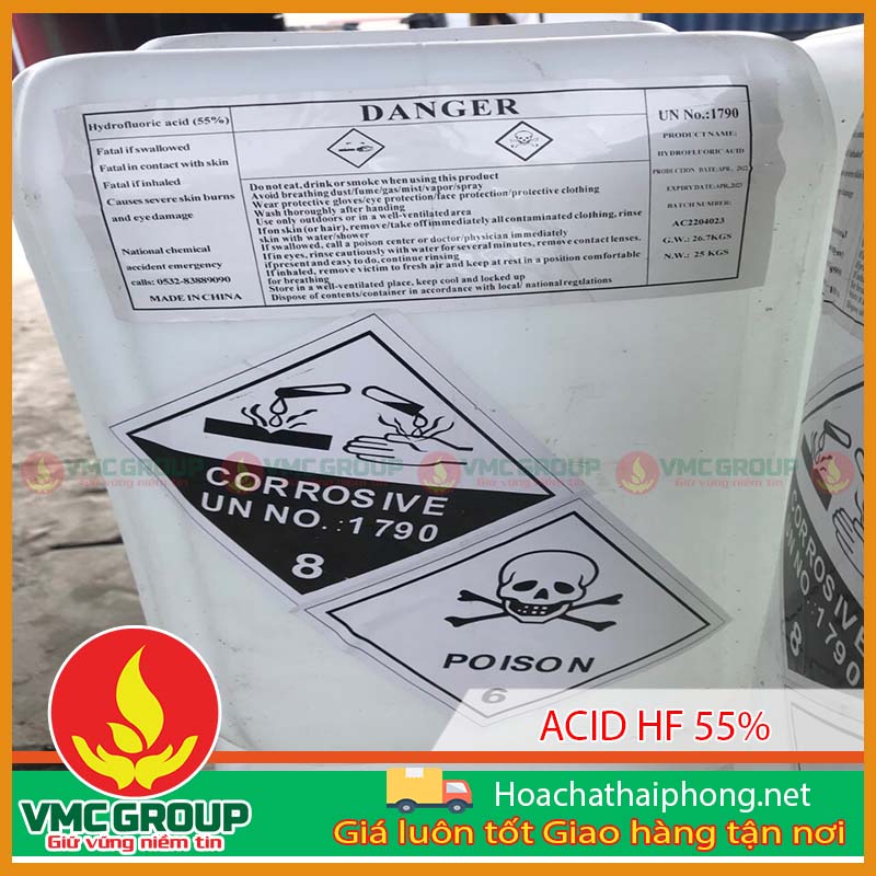 Mua Acid fluorhydric tại Việt Mỹ giá tốt