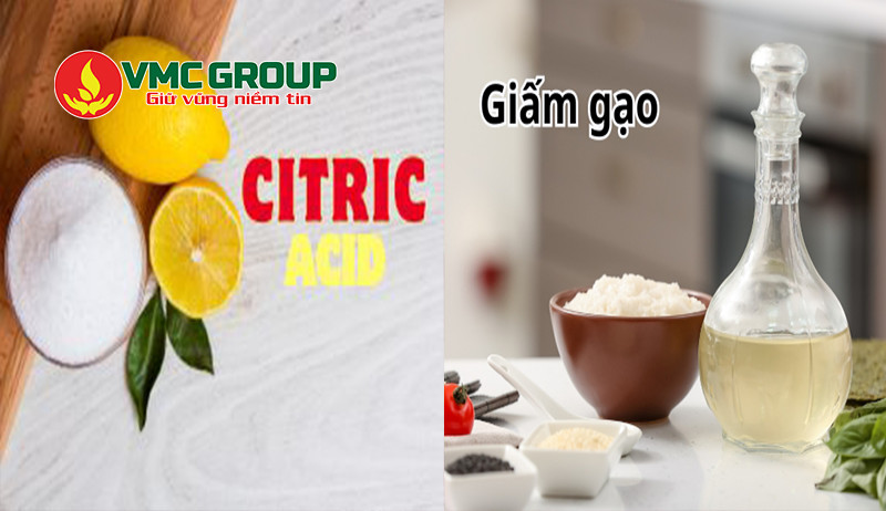 Acid citric và Acid acetic có vị chua khác nhau