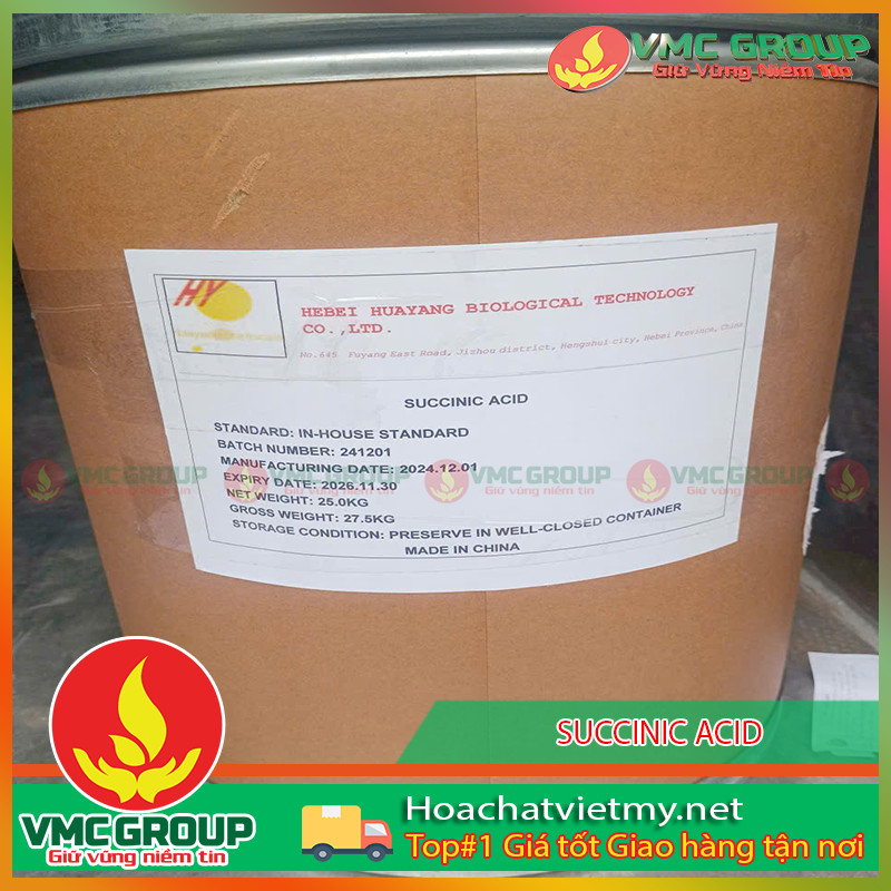 SUCCINIC ACID - AXIT SUCCINIC - C4H6O4 TRUNG QUoC SUCCINIC ACID – AXIT SUCCINIC – C4H6O4 TRUNG QUoC