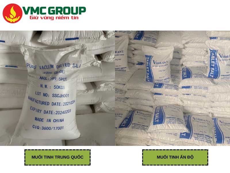 Bảng giá muối tinh Trung Quốc - Ấn độ mới nhất. Gợi ý địa chỉ mua hàng uy tín