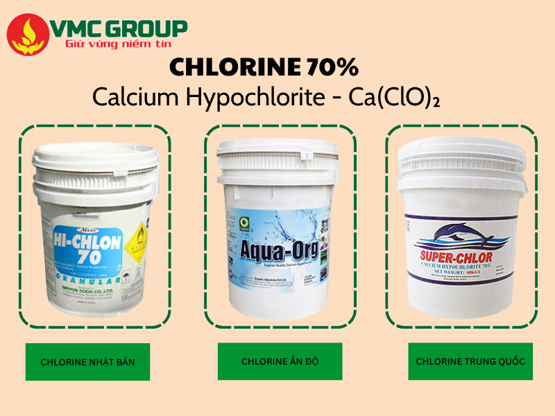 Các loại Chlorin 70% được ưa chuộng nhất hiện nay