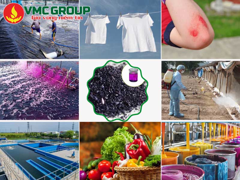 Thuốc tím có nhiều ứng dụng trong các lĩnh vực