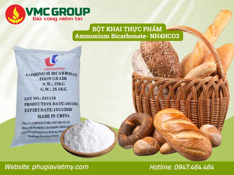 Ứng dụng của bột khai trong thực phẩm