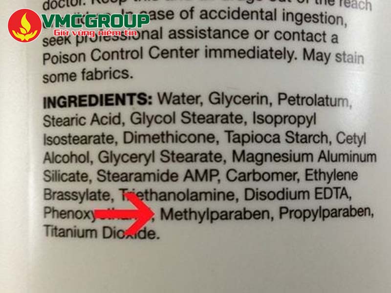 Methylparaben cần được sử dụng đúng liều lượng để đảm bảo an toàn