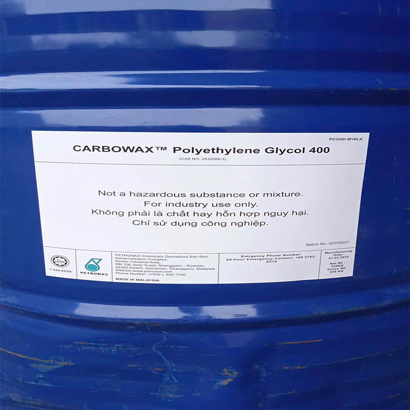 POLYETHYLENE GLYCOL 400 peg 400 malaysia POLYETHYLENE GLYCOL 400 peg 400 malaysia