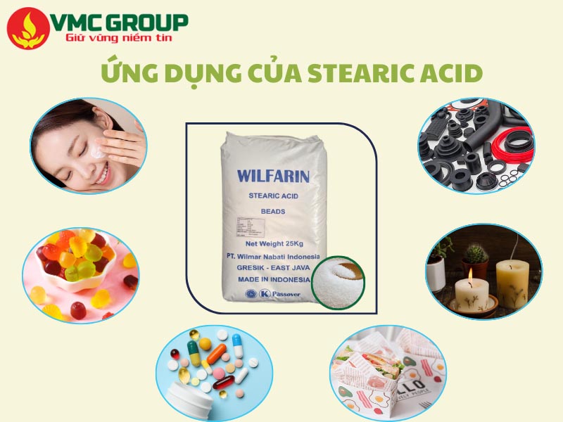 Ứng dụng phổ biến của Stearic Acid