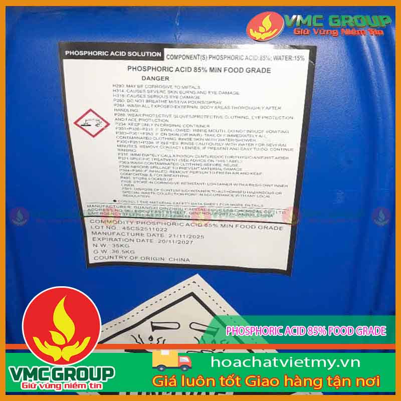 phosphoric acid 85% food grade