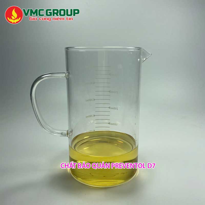 Preventol D7 là chất bảo quản có dạng lỏng màu vàng