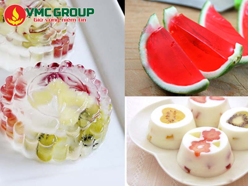 Carrageenan được dùng phổ biến trong các loại bánh kẹo thạch