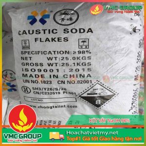 XUT VAY NaOH 98%- CAUSTIC SODA FLAKES HANG ZHONGTAIINT TRUNG QUOC BAO 25KG