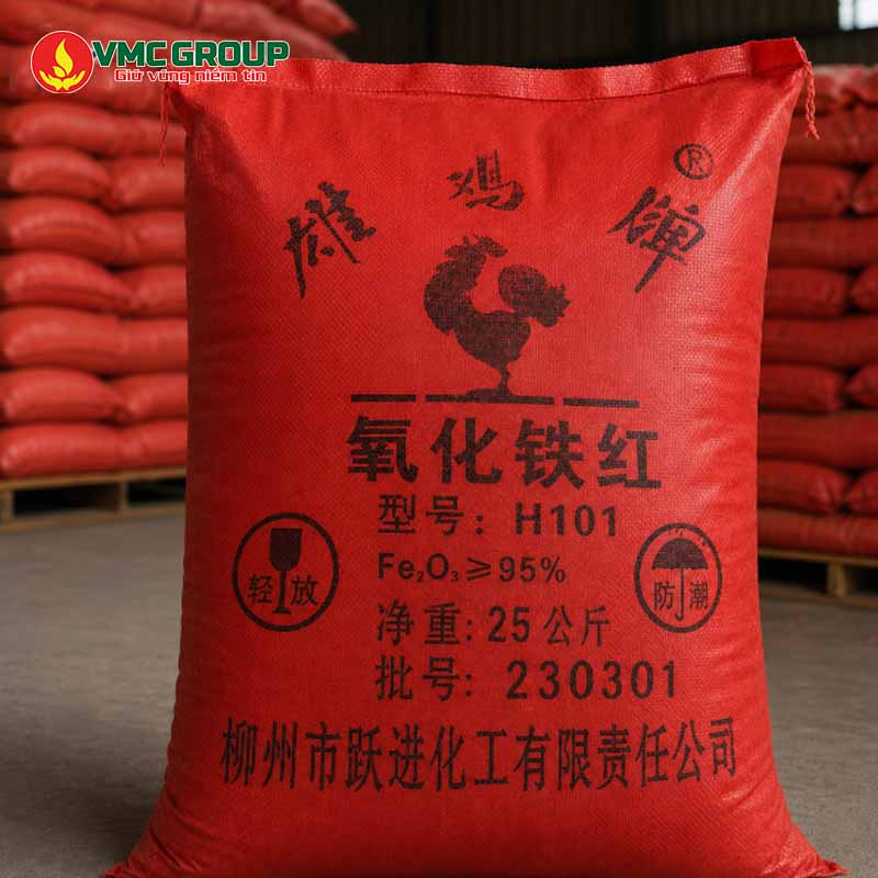 BOT OXIT SAT DO H101 (FE2O3) BAO 25KG TRUNG QUOC BOT OXIT SAT DO H101 (FE2O3) BAO 25KG TRUNG QUOC