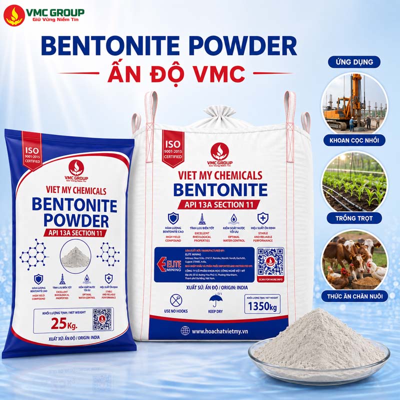 BENTONITE DANG BOT AN DO VMC BENTONITE DANG BOT AN DO VMC