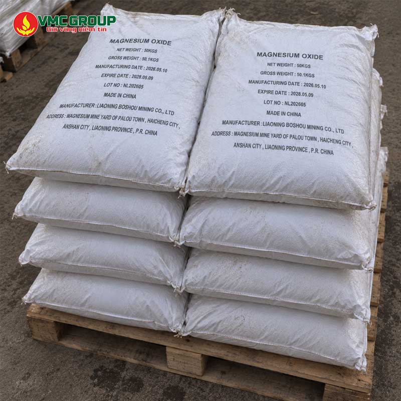 MAGIE OXIT - MgO TRUNG QUOC BAO 50KG MAGIE OXIT – MgO TRUNG QUOC BAO 50KG