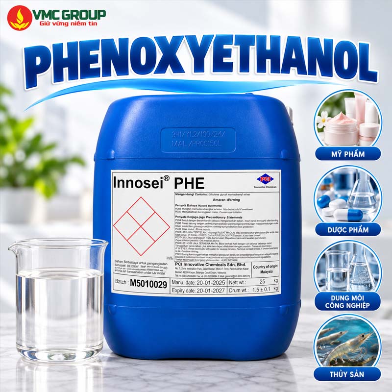 PHENOXYETHANOL PCI MALAYSIA CAN 25KG – CHAT BAO QUAN MY PHAM