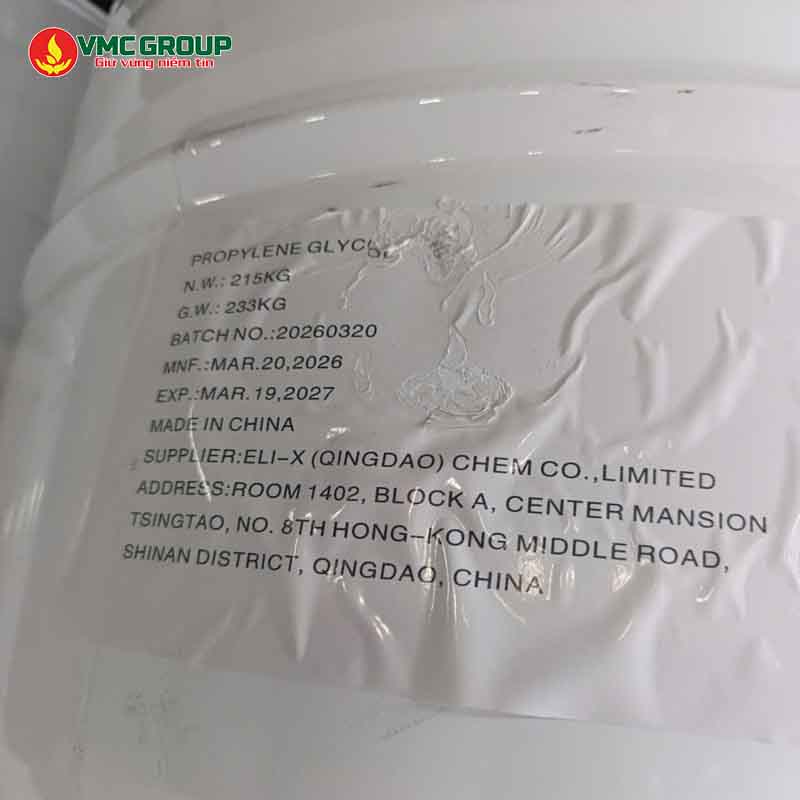 PROPYLENE GLYCOL (PG) – C3H8O2 HÀNG QINGDAO TRUNG QUỐC PHUY 215KG - Ảnh 2